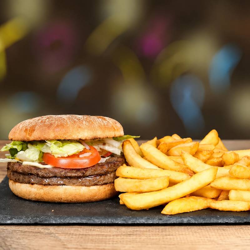 American Burgers served at Chillies Takeaway in Larbert